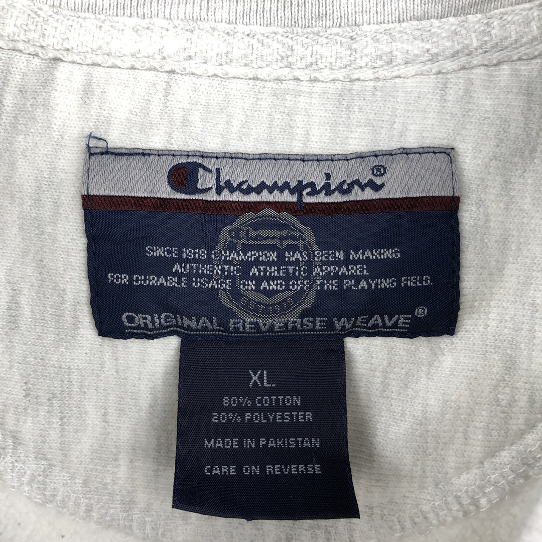 00'S Champion Original Reverse Weave College Sweatshirt Trainer Men's XL cotton pale white type Vintage Second Hand