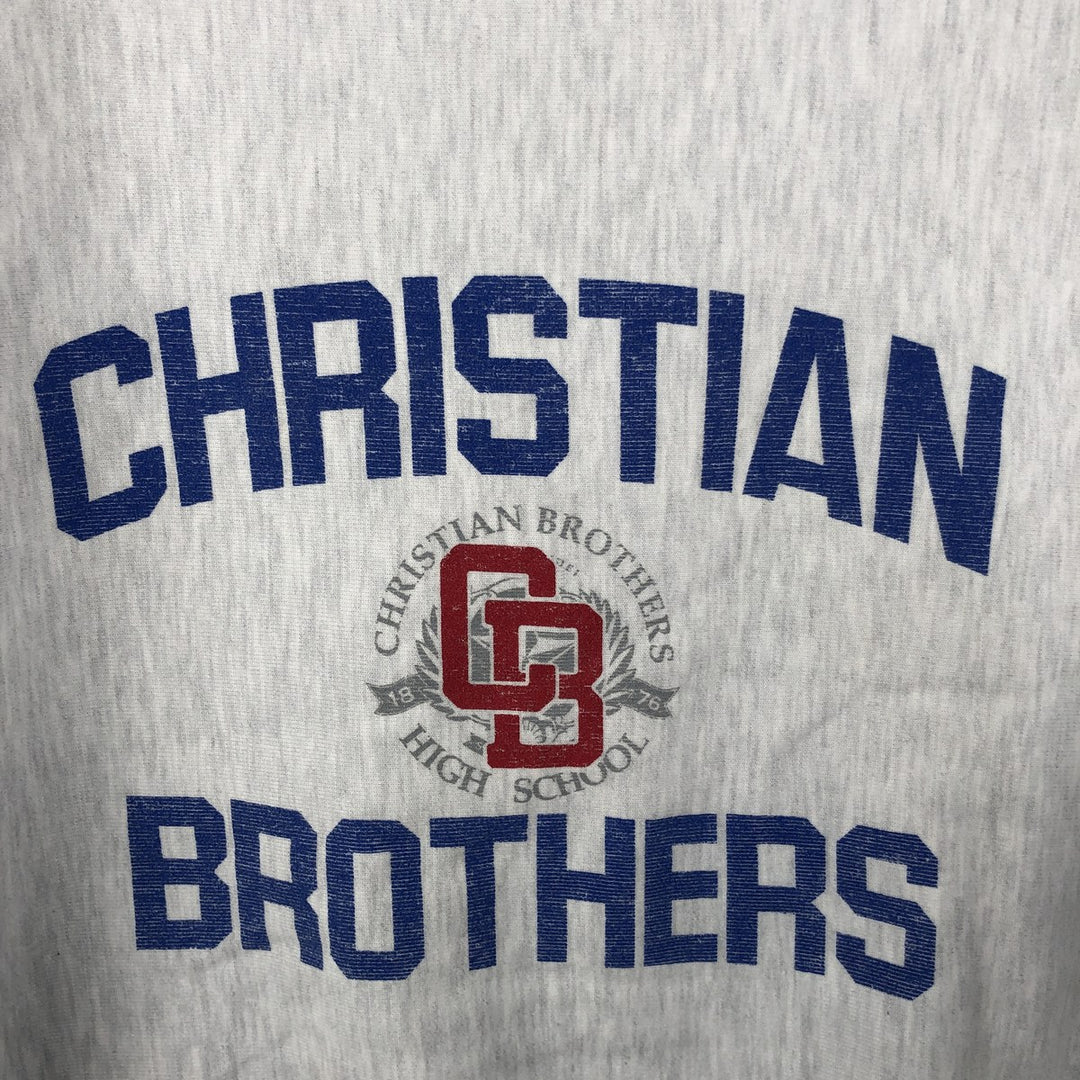00'S Champion Original Reverse Weave College Sweatshirt Trainer Men's XL cotton pale white type Vintage Second Hand