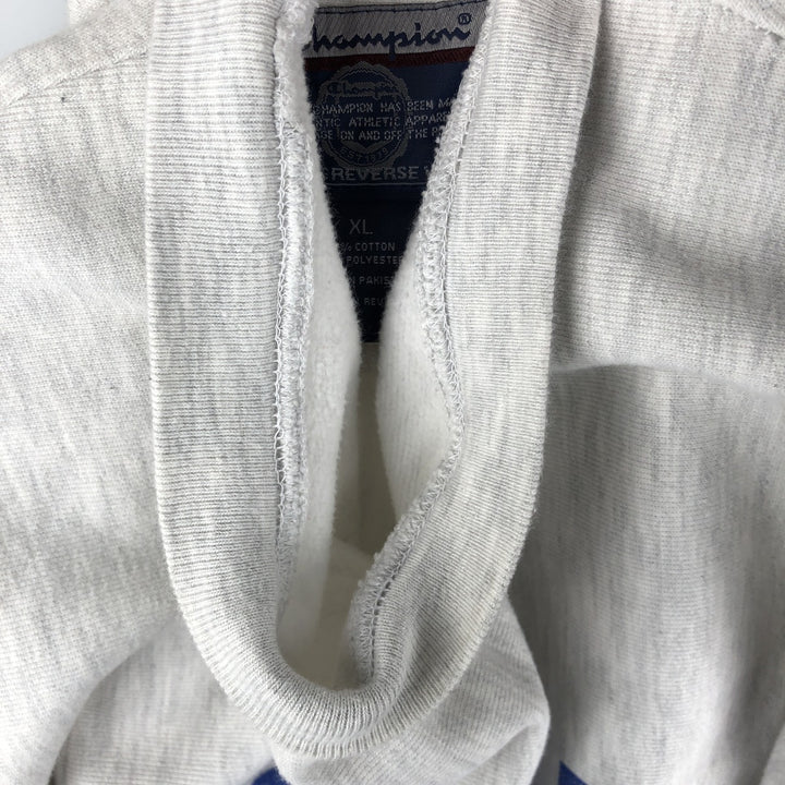 00'S Champion Original Reverse Weave College Sweatshirt Trainer Men's XL cotton pale white type Vintage Second Hand