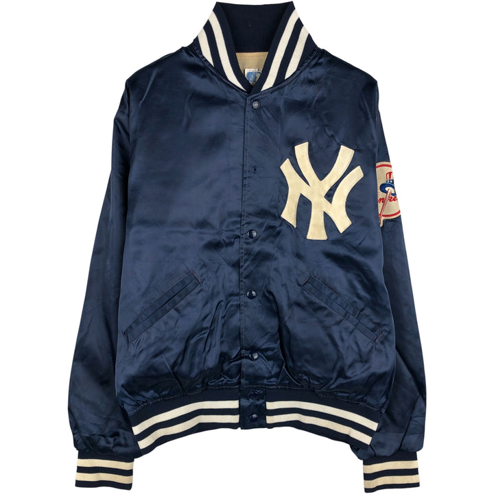 1980'S Felco MLB New York Yankees Nylon Varsity Jacket, Men's Size L unclear navy blue type Vintage Second Hand