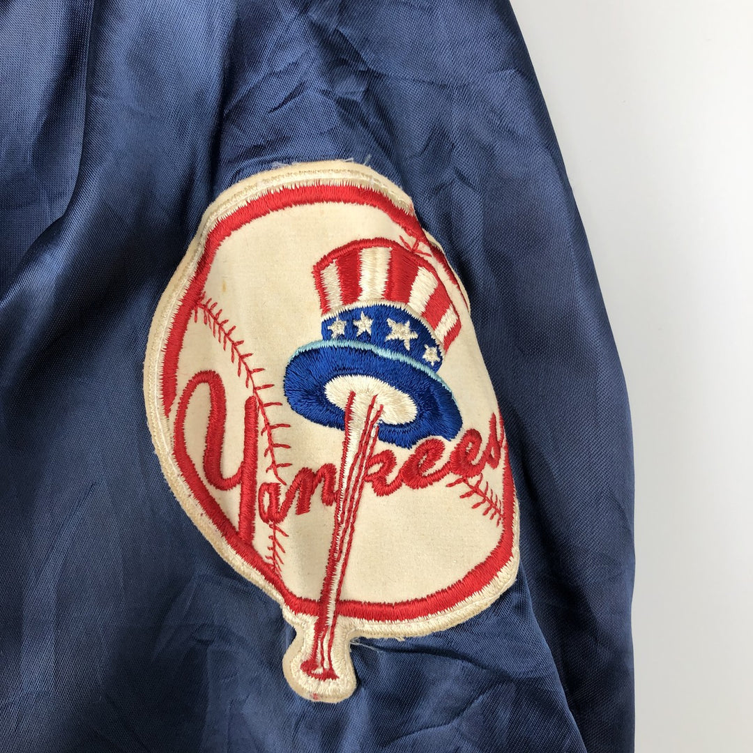 1980'S Felco MLB New York Yankees Nylon Varsity Jacket, Men's Size L unclear navy blue type Vintage Second Hand