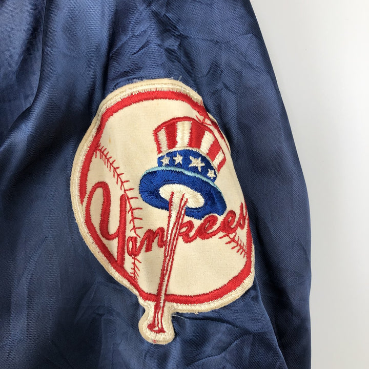 1980'S Felco MLB New York Yankees Nylon Varsity Jacket, Men's Size L unclear navy blue type Vintage Second Hand