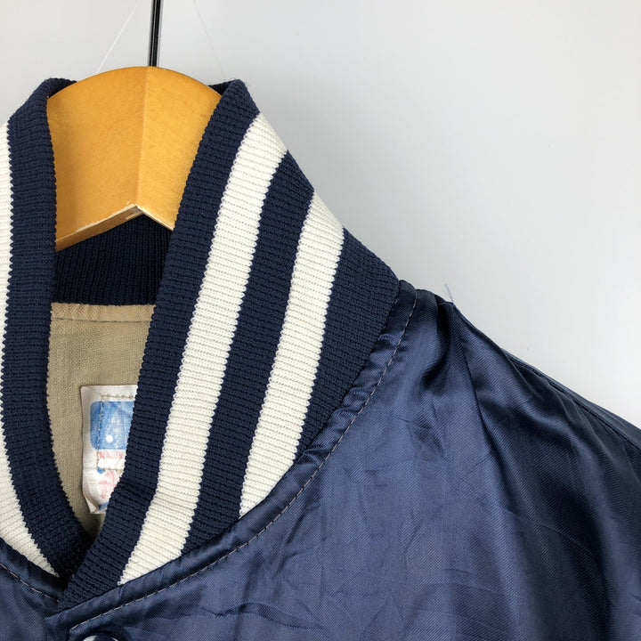 1980'S Felco MLB New York Yankees Nylon Varsity Jacket, Men's Size L unclear navy blue type Vintage Second Hand