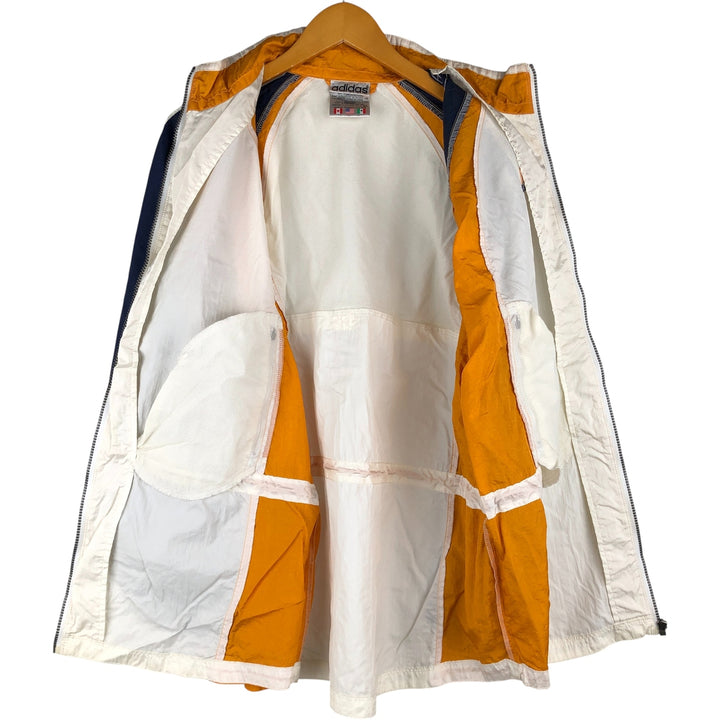 Vintage 80s-90'S Adidas 3-Striped Nylon Jacket, Men's Size XL Nylon ivory Vintage Second Hand