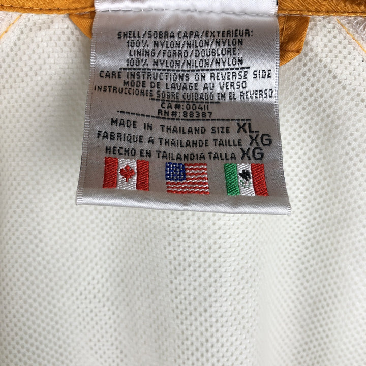 Vintage 80s-90'S Adidas 3-Striped Nylon Jacket, Men's Size XL Nylon ivory Vintage Second Hand