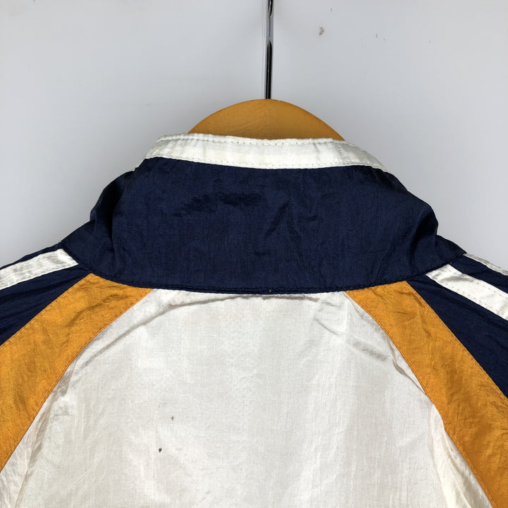 Vintage 80s-90'S Adidas 3-Striped Nylon Jacket, Men's Size XL Nylon ivory Vintage Second Hand