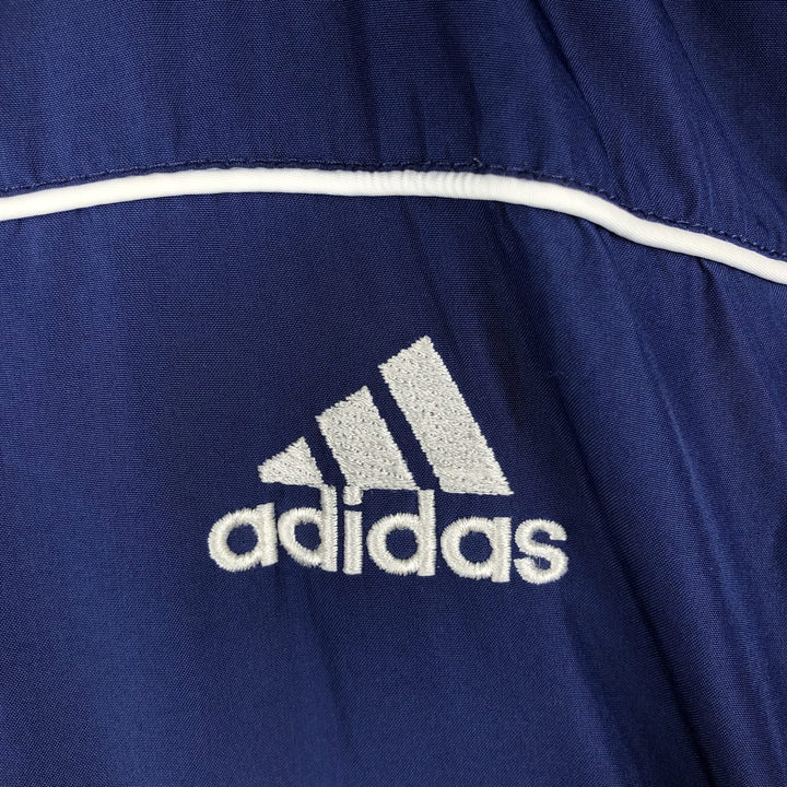 90s-00'S Adidas windbreaker, men's size M polyester Navy blue Vintage Second Hand