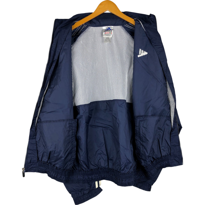 90s-00'S Adidas 3-Striped Nylon Jacket, Men's XL Nylon navy blue type Vintage Second Hand