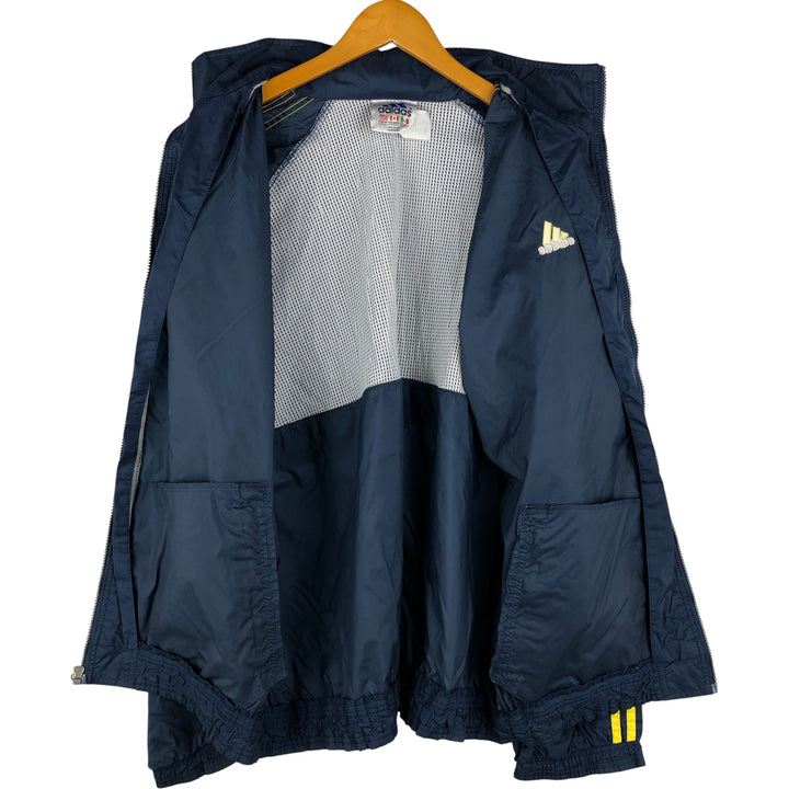 90s-00'S Adidas 3-Striped Nylon Jacket, Men's XL Nylon navy blue type Vintage Second Hand