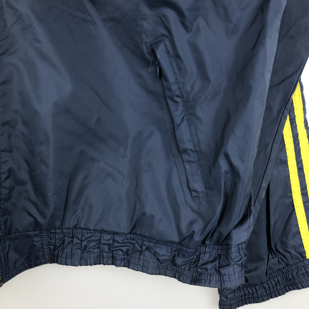 90s-00'S Adidas 3-Striped Nylon Jacket, Men's XL Nylon navy blue type Vintage Second Hand