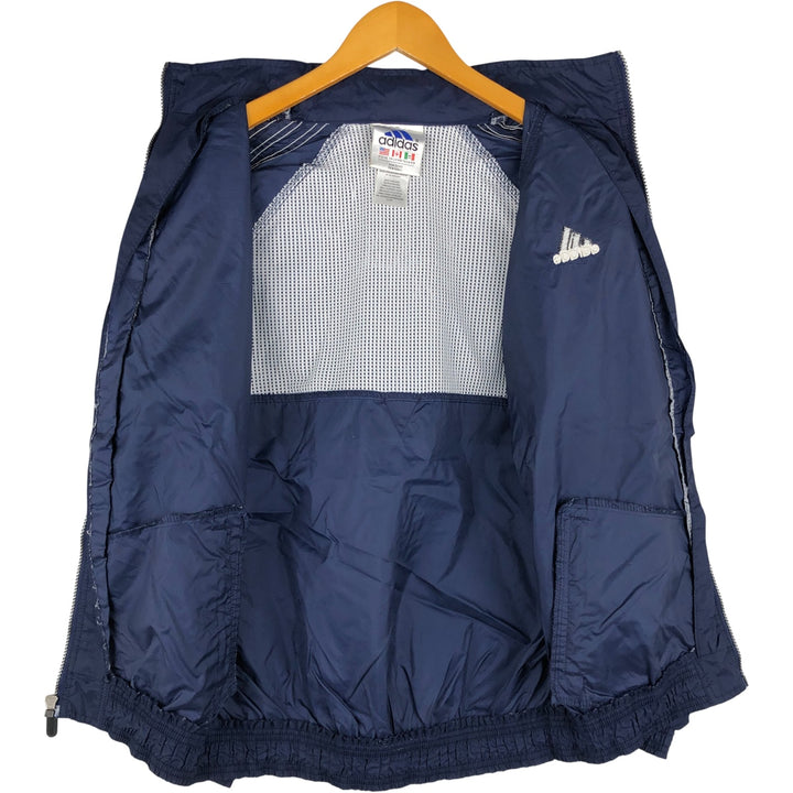 90s~00'S Adidas Back Logo Nylon Jacket Men's XL Nylon navy blue type Vintage Second Hand