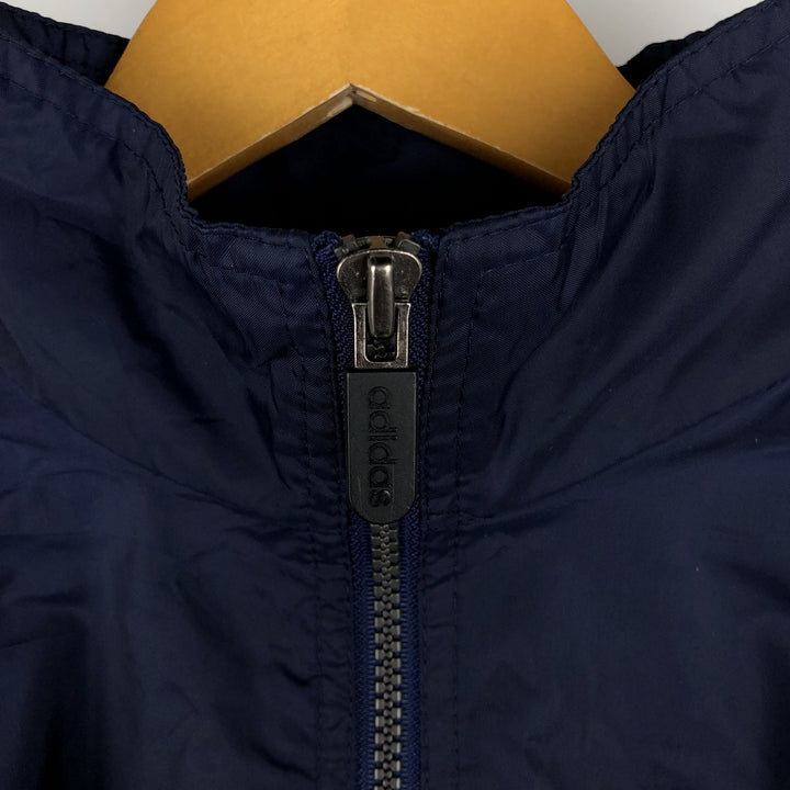 90s~00'S Adidas Back Logo Nylon Jacket Men's XL Nylon navy blue type Vintage Second Hand