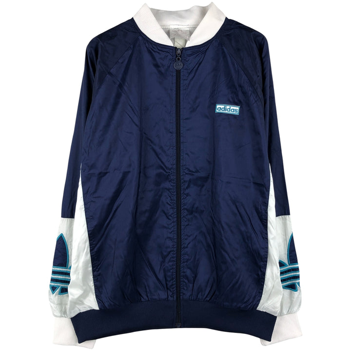 Vintage 1980'S Adidas Trefoil Logo Blouson, Men's XL unclear navy blue type Vintage Second Hand