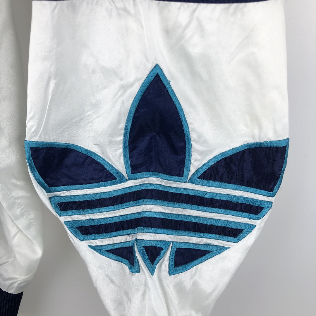 Vintage 1980'S Adidas Trefoil Logo Blouson, Men's XL unclear navy blue type Vintage Second Hand