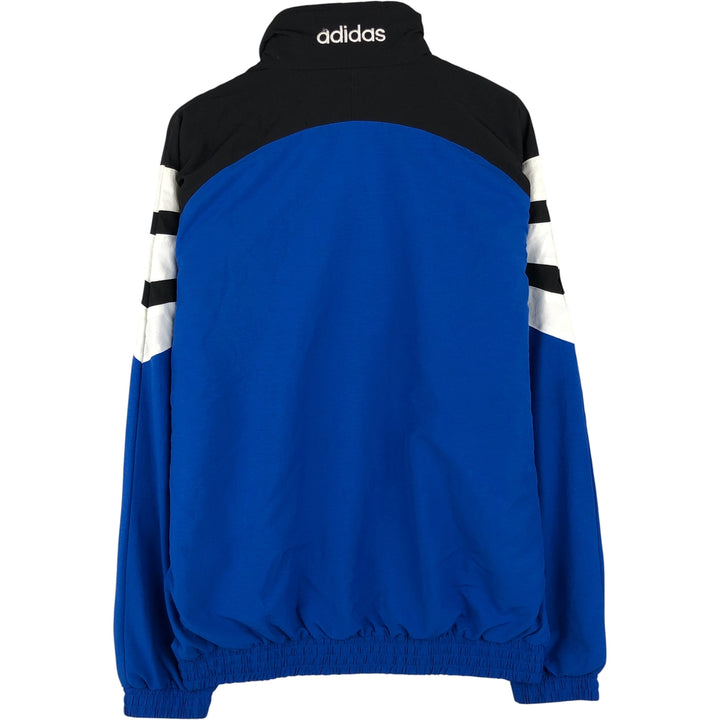 Vintage 90'S Adidas windbreaker, men's size M, full-zip, long sleeves polyester blue type Vintage Second Hand