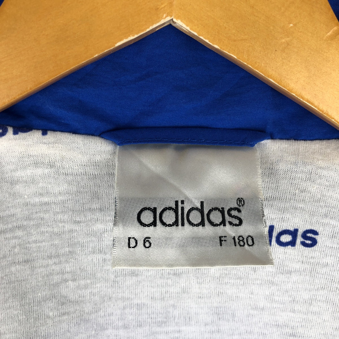 Vintage 90'S Adidas windbreaker, men's size M, full-zip, long sleeves polyester blue type Vintage Second Hand