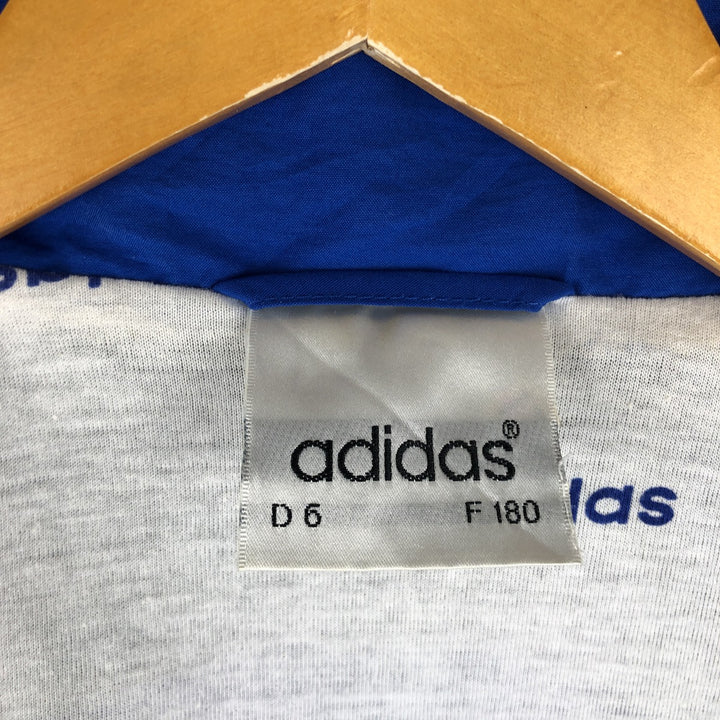 Vintage 90'S Adidas windbreaker, men's size M, full-zip, long sleeves polyester blue type Vintage Second Hand