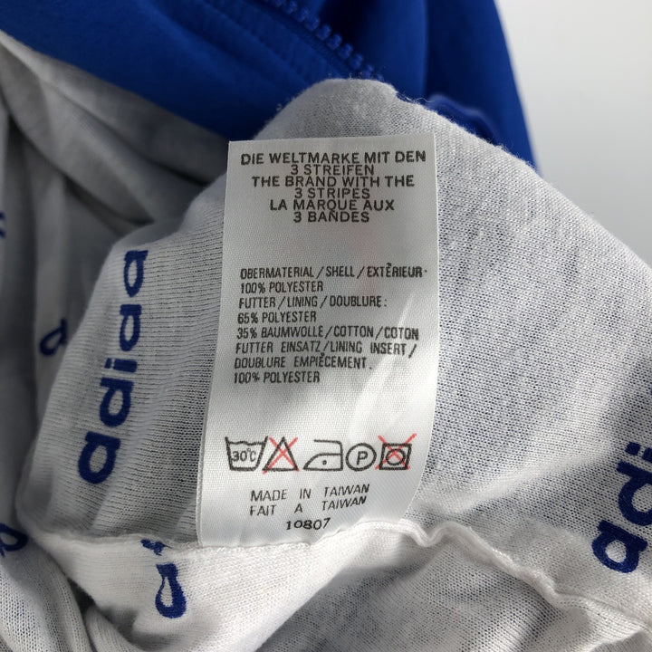 Vintage 90'S Adidas windbreaker, men's size M, full-zip, long sleeves polyester blue type Vintage Second Hand