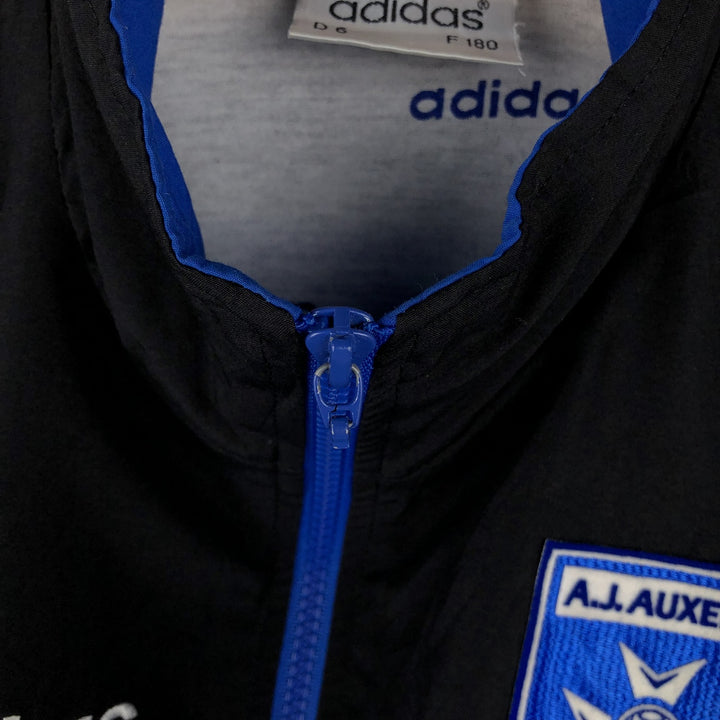 Vintage 90'S Adidas windbreaker, men's size M, full-zip, long sleeves polyester blue type Vintage Second Hand