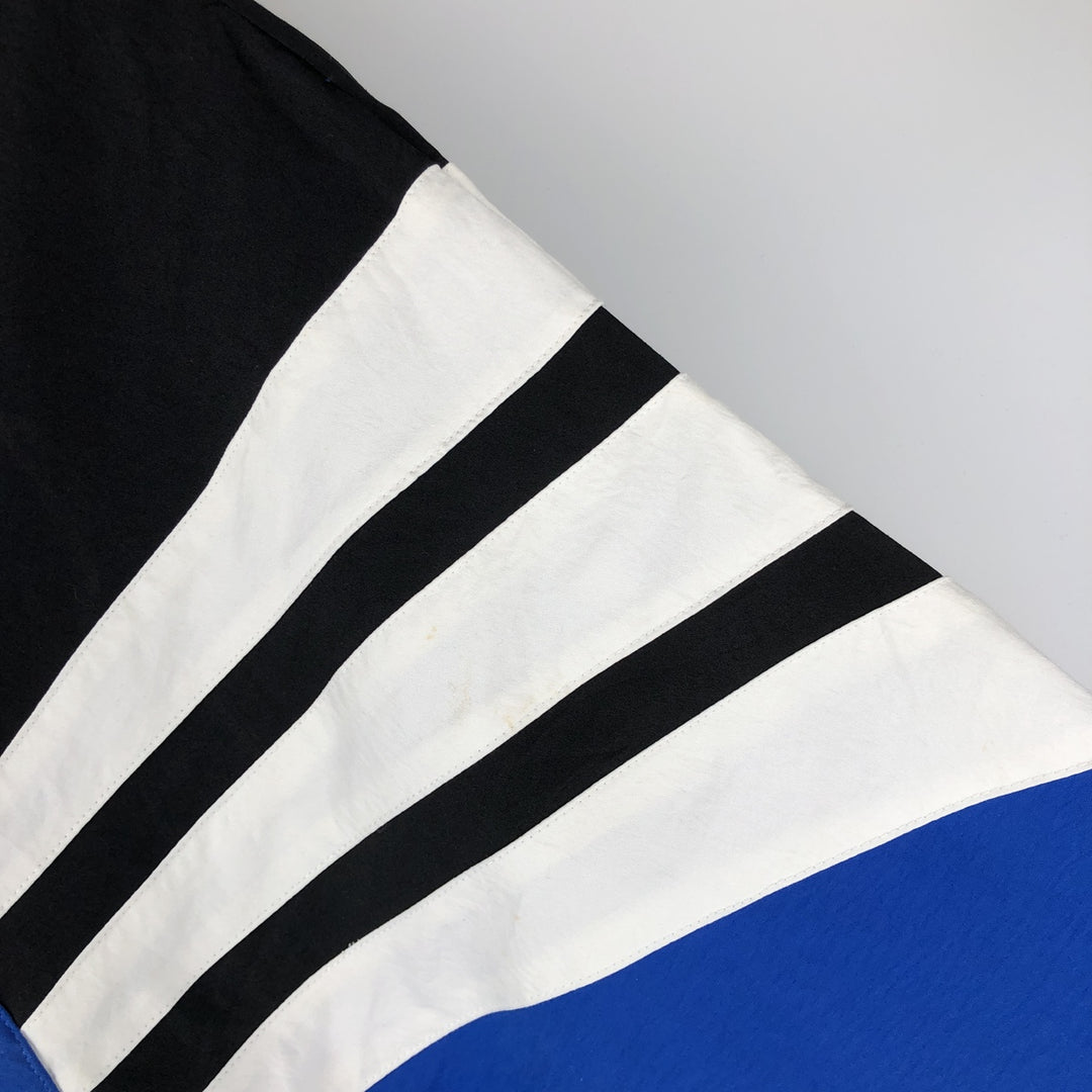 Vintage 90'S Adidas windbreaker, men's size M, full-zip, long sleeves polyester blue type Vintage Second Hand