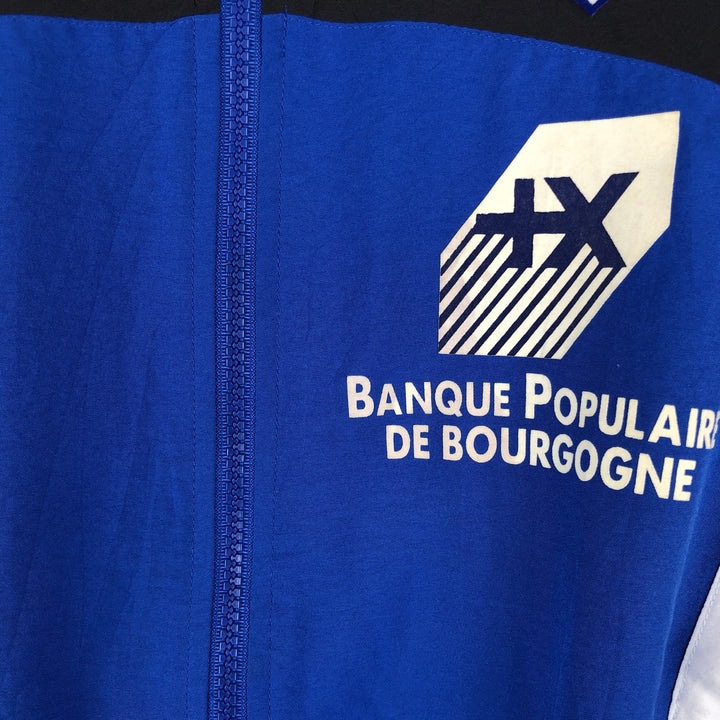 Vintage 90'S Adidas windbreaker, men's size M, full-zip, long sleeves polyester blue type Vintage Second Hand