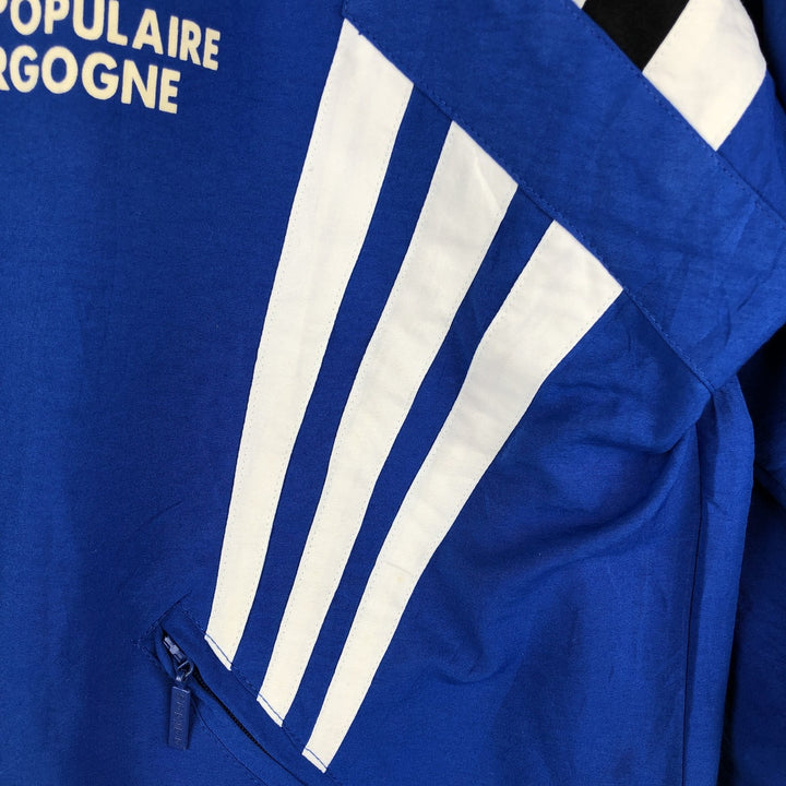 Vintage 90'S Adidas windbreaker, men's size M, full-zip, long sleeves polyester blue type Vintage Second Hand