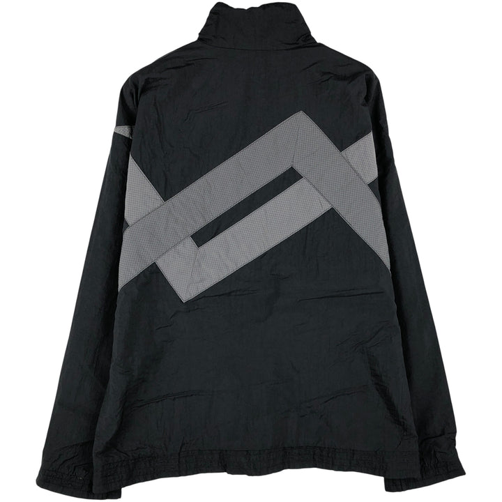 Vintage 1980'S Adidas Trefoil Logo Nylon Jacket, Men's Size Medium Nylon black type Vintage Second Hand