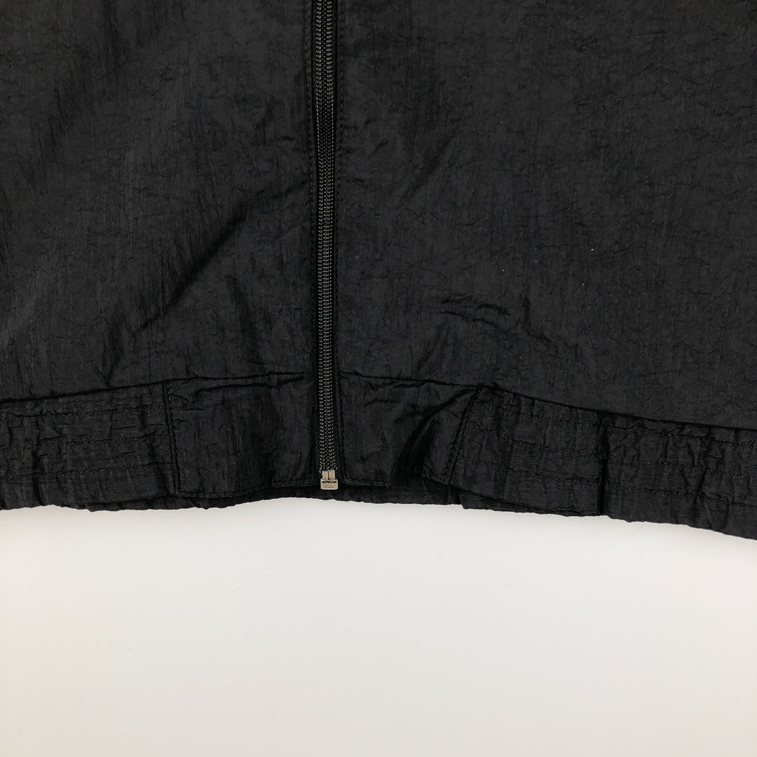 Vintage 1980'S Adidas Trefoil Logo Nylon Jacket, Men's Size Medium Nylon black type Vintage Second Hand