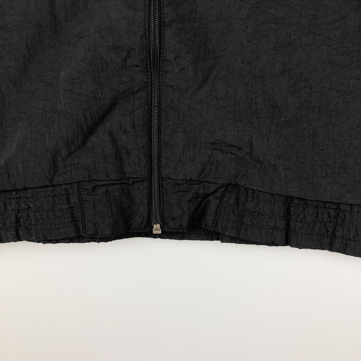 Vintage 1980'S Adidas Trefoil Logo Nylon Jacket, Men's Size Medium Nylon black type Vintage Second Hand