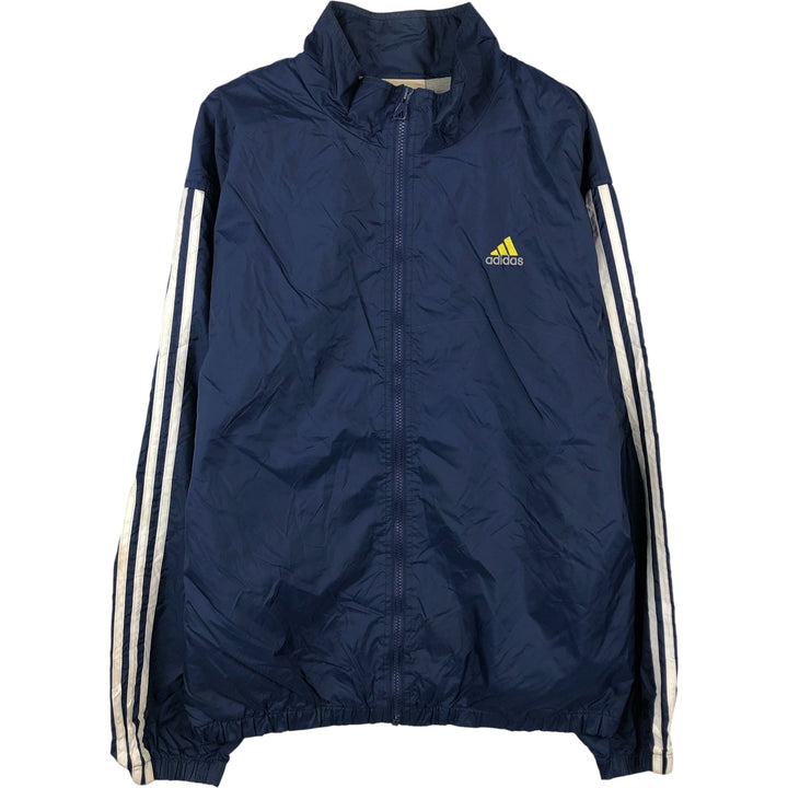 90s-00'S Adidas nylon jacket, men's size L Nylon navy blue type Vintage Second Hand