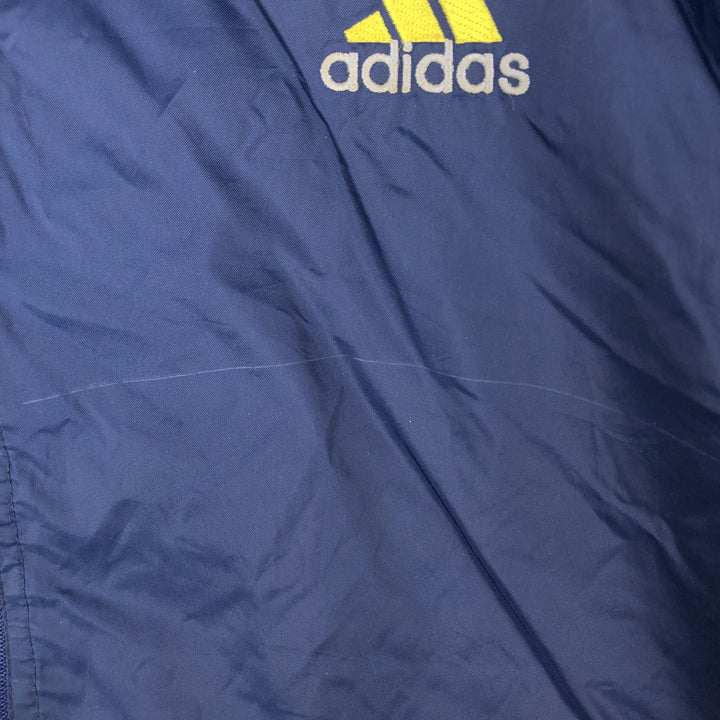 90s-00'S Adidas nylon jacket, men's size L Nylon navy blue type Vintage Second Hand