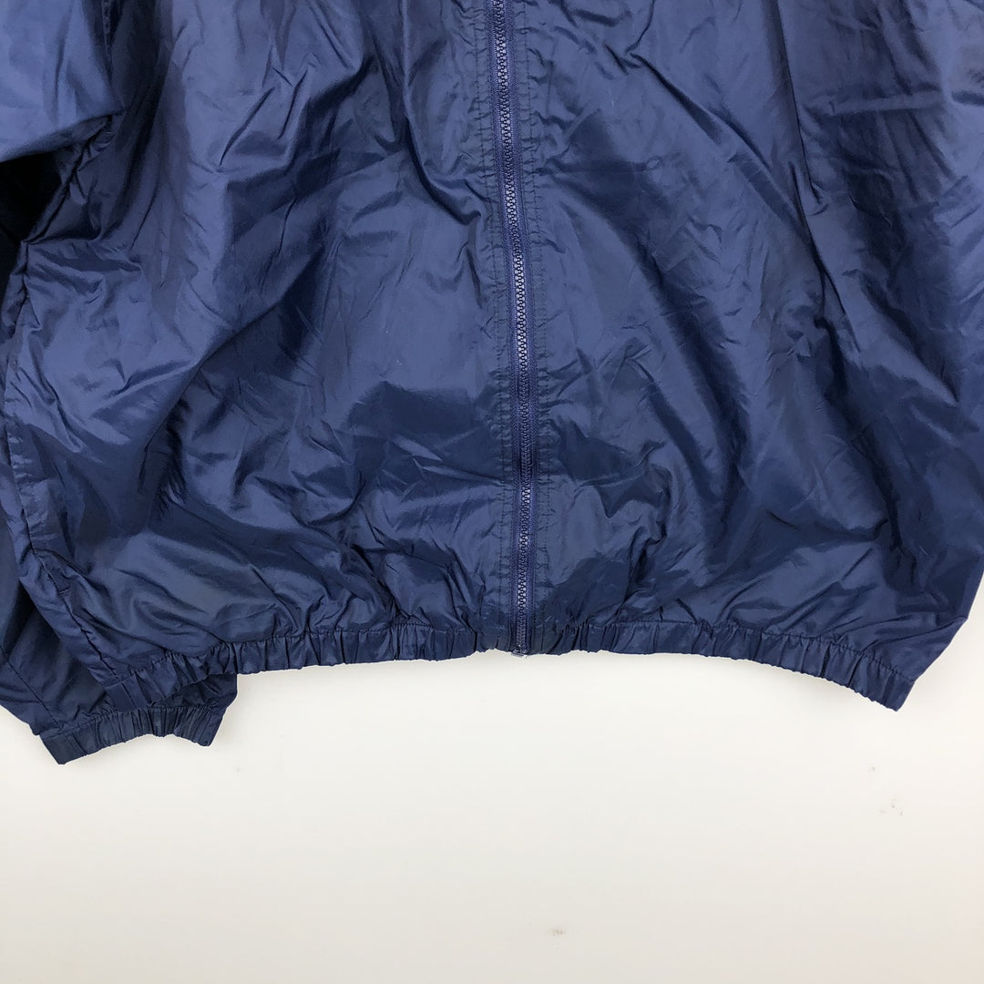 90s-00'S Adidas nylon jacket, men's size L Nylon navy blue type Vintage Second Hand