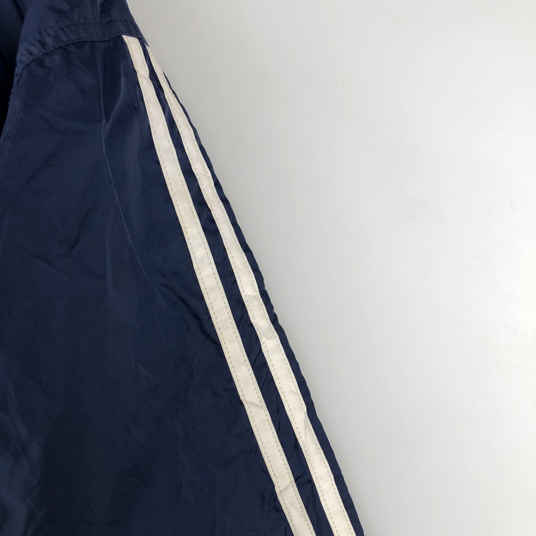 90s-00'S Adidas nylon jacket, men's size L Nylon navy blue type Vintage Second Hand