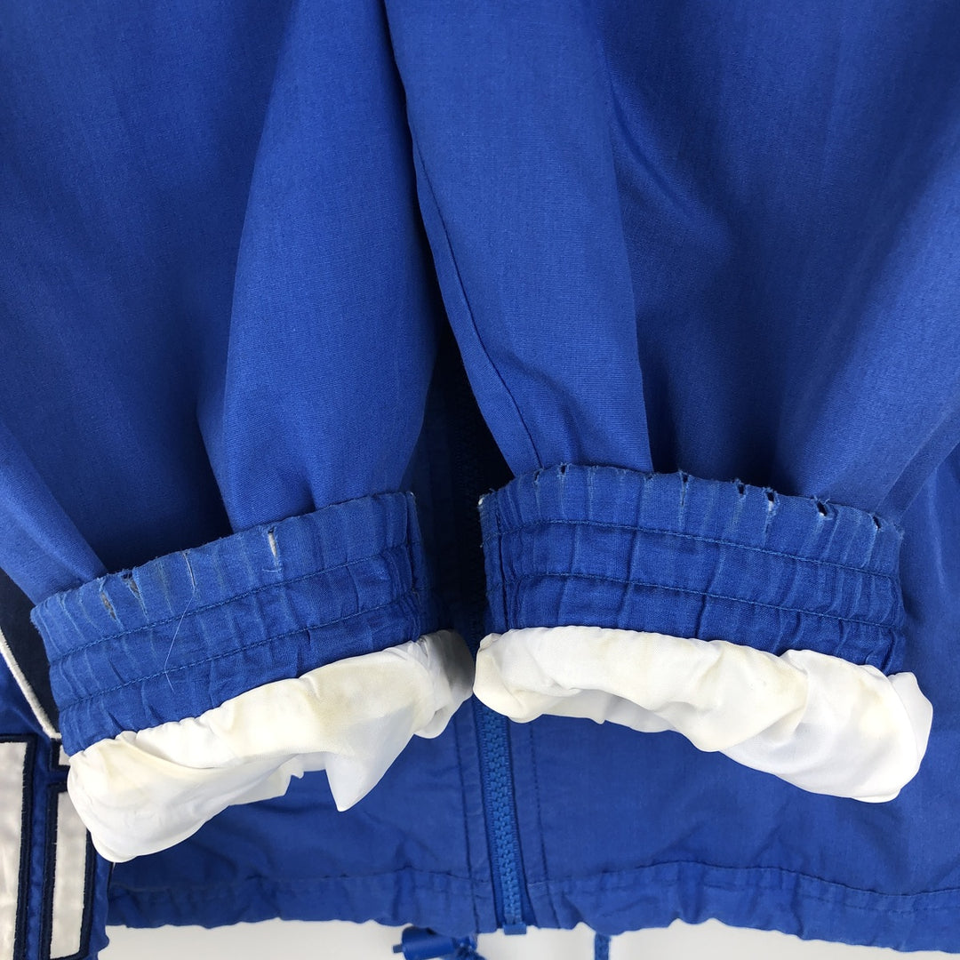 90s-00'S Adidas large logo windbreaker, men's size M polyester blue type Vintage Second Hand