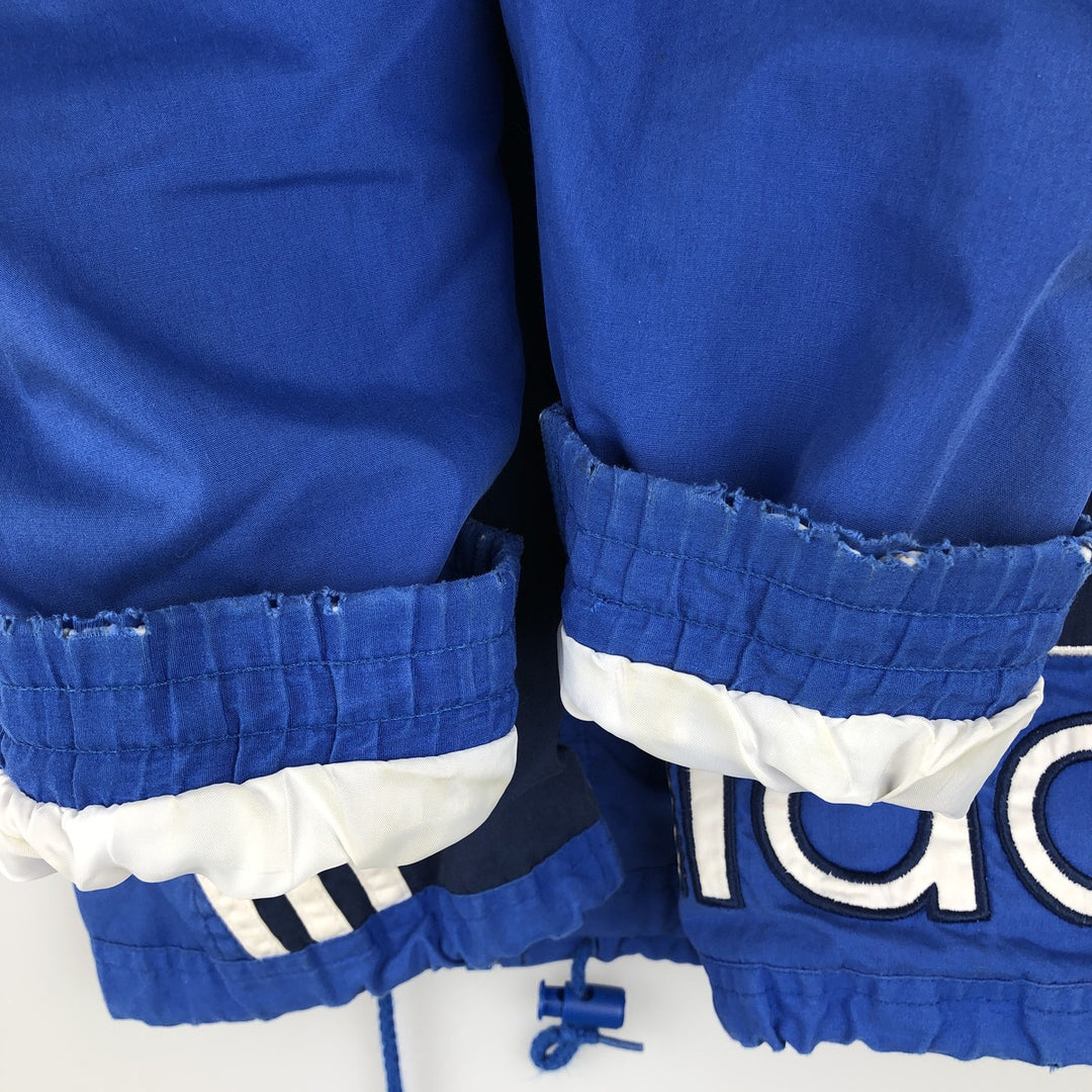 90s-00'S Adidas large logo windbreaker, men's size M polyester blue type Vintage Second Hand