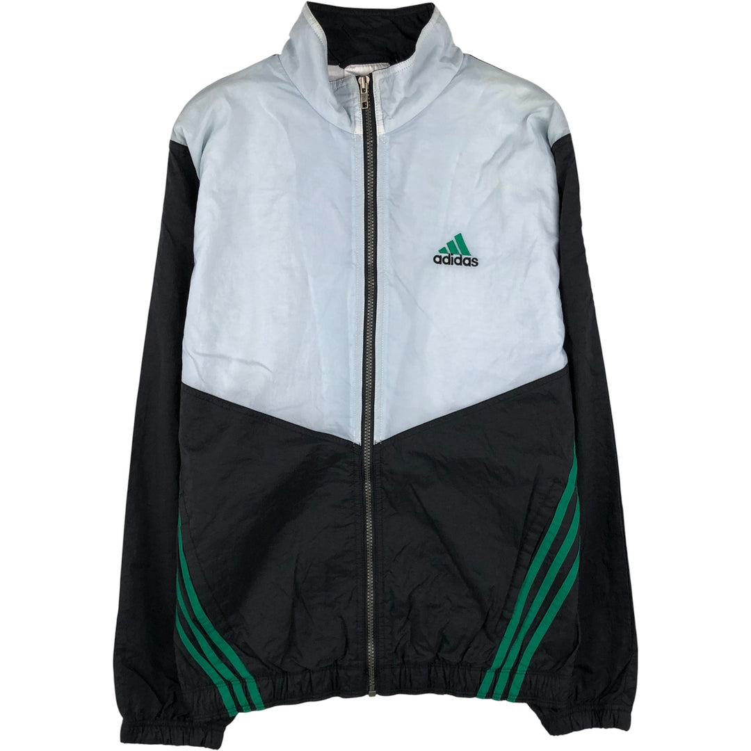 90s-00'S Adidas nylon jacket, men's size S Nylon Blue type light blue Vintage Second Hand