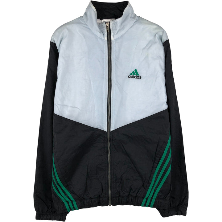 90s-00'S Adidas nylon jacket, men's size S Nylon Blue type light blue Vintage Second Hand