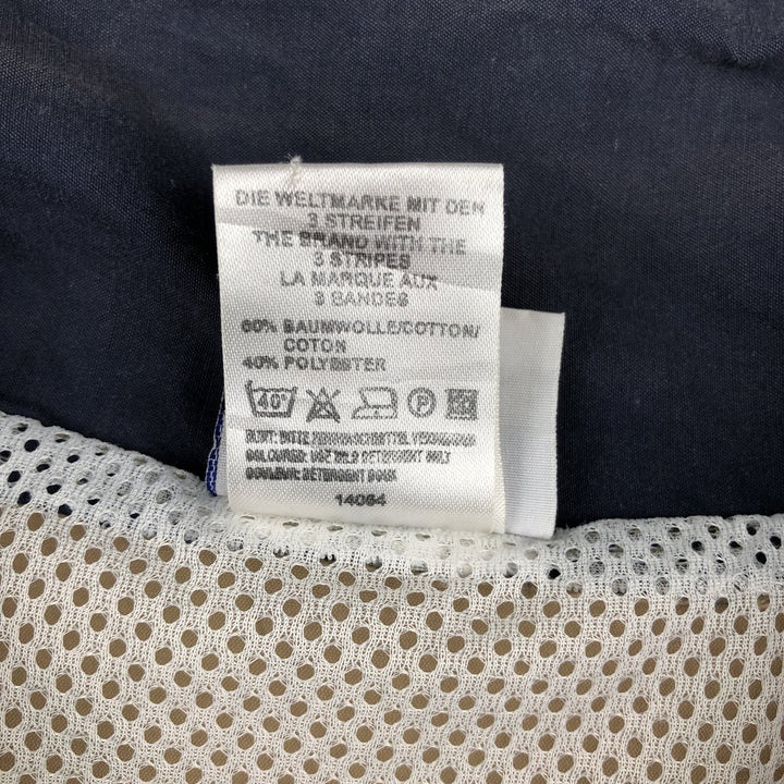 90s-00'S Adidas Back Logo 3-Line Cotton Jacket, Men's Size L cotton beige type brown Vintage Second Hand