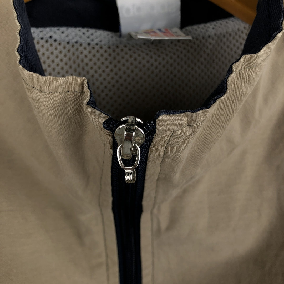 90s-00'S Adidas Back Logo 3-Line Cotton Jacket, Men's Size L cotton beige type brown Vintage Second Hand