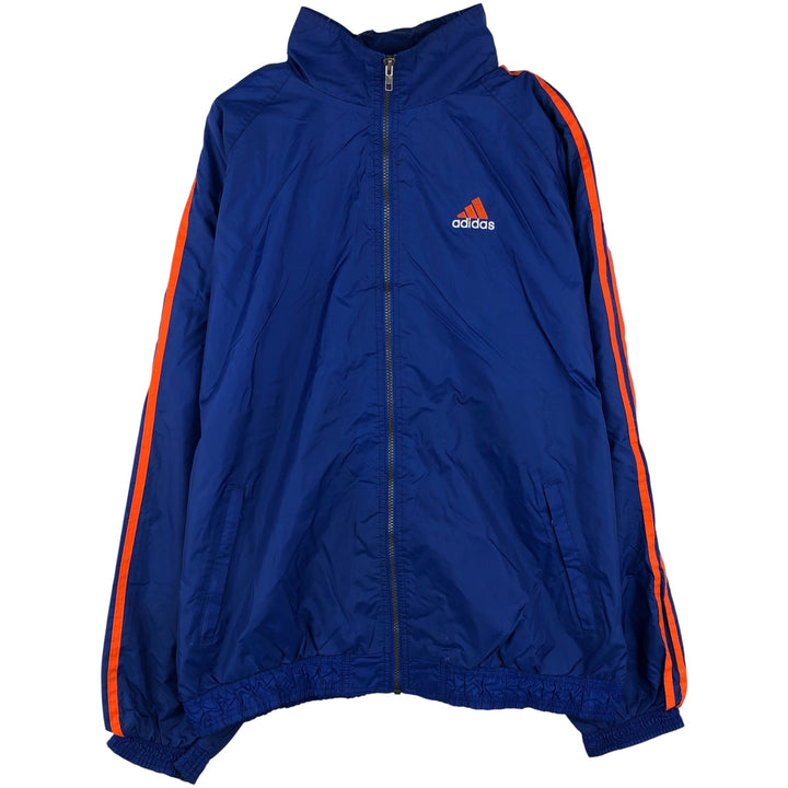 90s-00'S Adidas 3-Striped Nylon Jacket, Men's XL Nylon blue type Vintage Second Hand