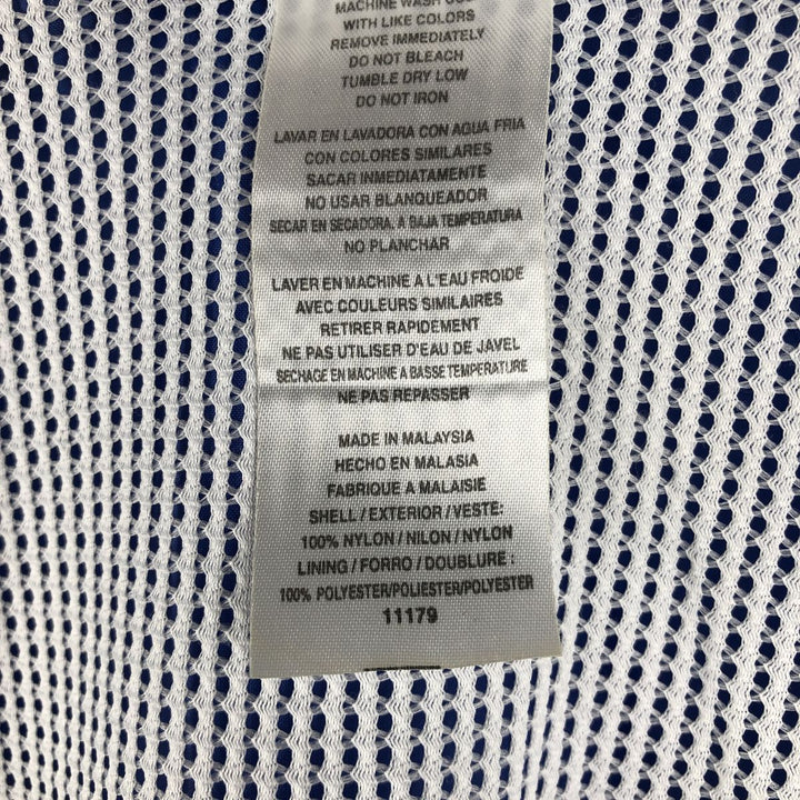 90s-00'S Adidas 3-Striped Nylon Jacket, Men's XL Nylon blue type Vintage Second Hand