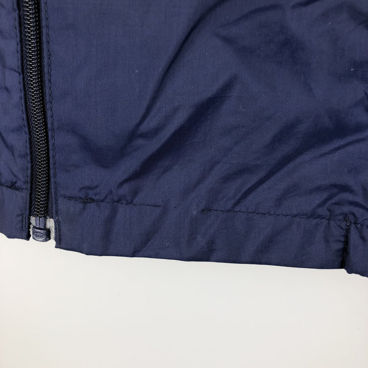 Vintage 1980'S Adidas Trefoil logo three-stripe nylon jacket, men's size L Nylon navy blue type Vintage Second Hand