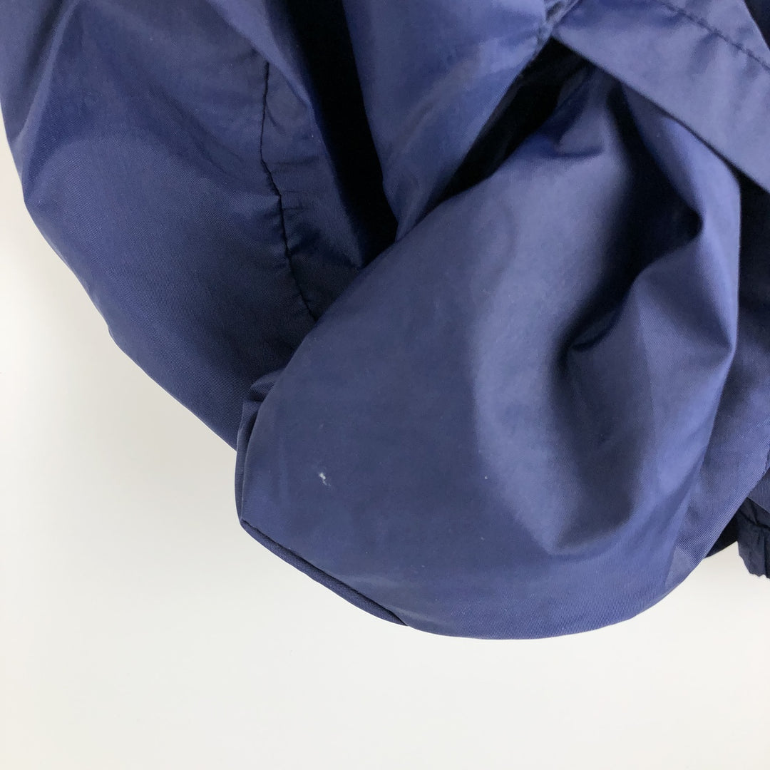 Vintage 1980'S Adidas Trefoil logo three-stripe nylon jacket, men's size L Nylon navy blue type Vintage Second Hand