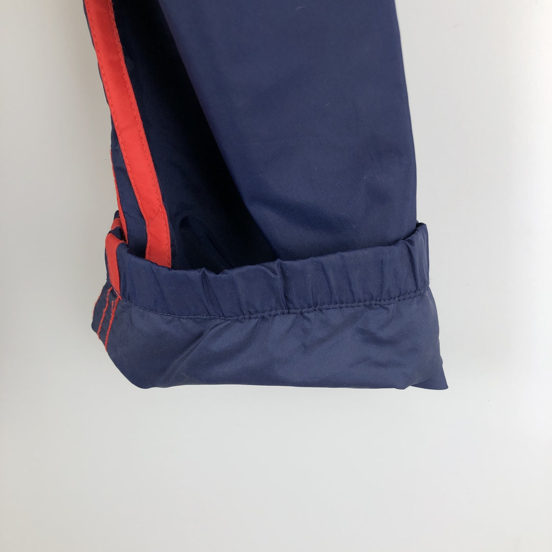 Vintage 1980'S Adidas Trefoil logo three-stripe nylon jacket, men's size L Nylon navy blue type Vintage Second Hand