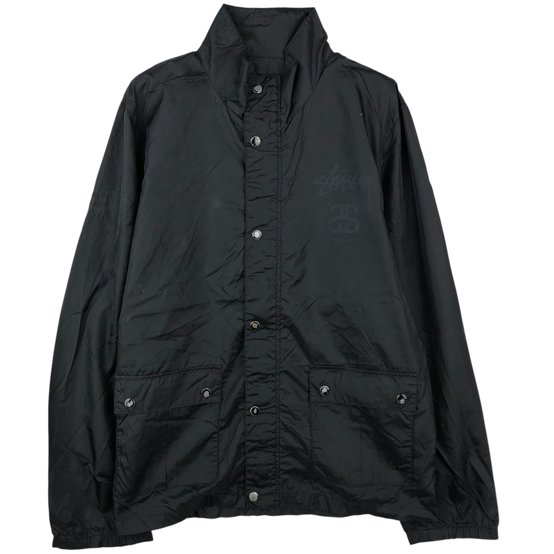 Stussy windbreaker, men's size L unclear black type Vintage Second Hand