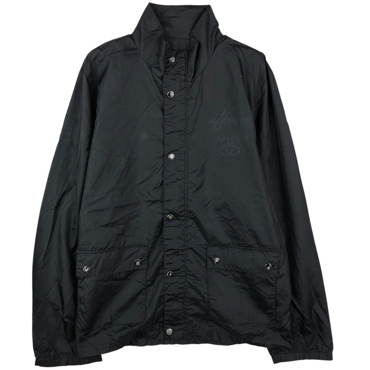 Stussy windbreaker, men's size L unclear black type Vintage Second Hand