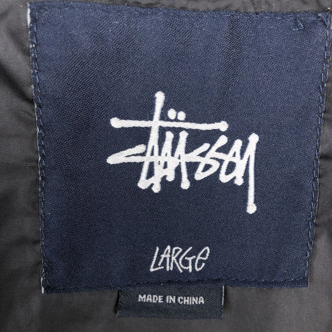 Stussy windbreaker, men's size L unclear black type Vintage Second Hand