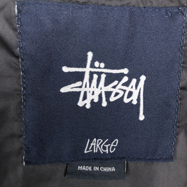 Stussy windbreaker, men's size L unclear black type Vintage Second Hand