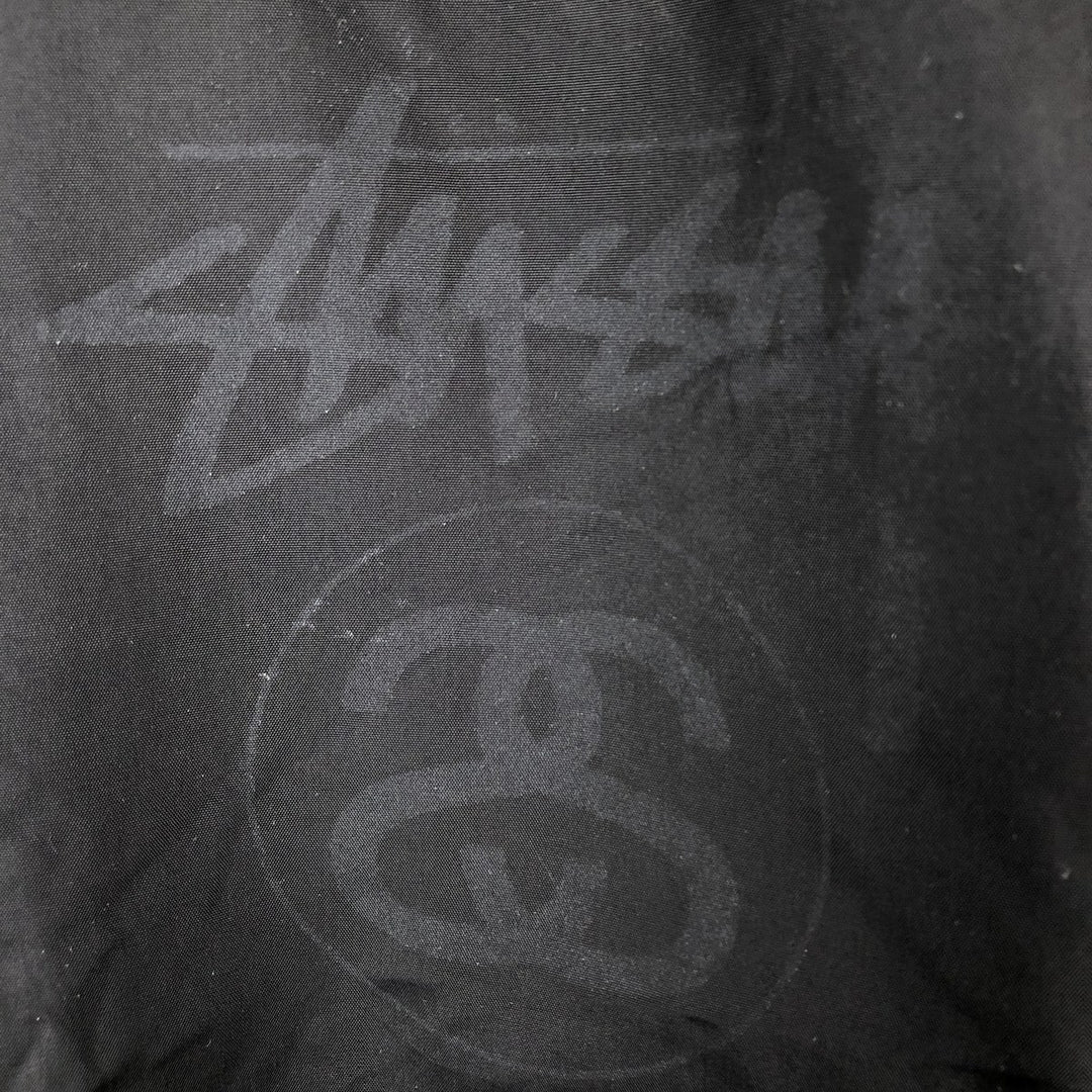 Stussy windbreaker, men's size L unclear black type Vintage Second Hand