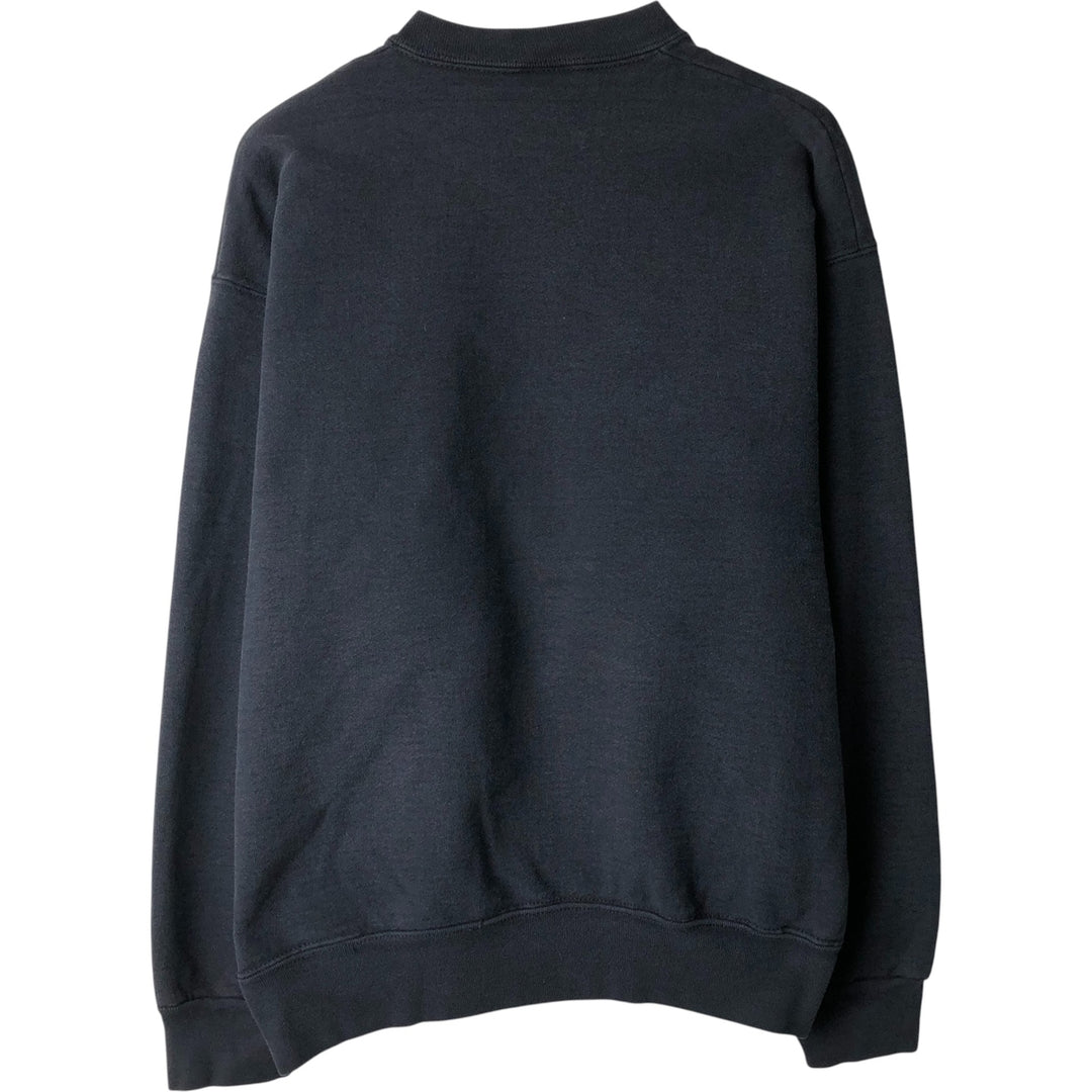 90'S Fruit of the Loom Sweatshirt, Made in USA, Men's L, Vintage cotton black type Vintage Second Hand